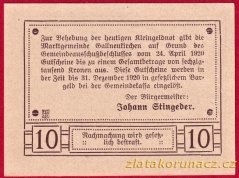 Gallneukirchen - 10 haléřů - 1920