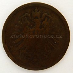 Německo - 1 Reich Pfennig 1875 B