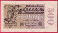 Německo - 500 Millionen mark 1.8.1923 série KH-8