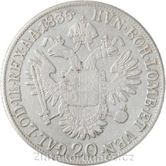 20 krejcar 1835 B