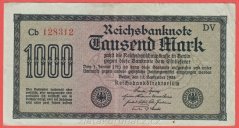 Německo - 1000 mark 15.9.1922 - série Cb-DV