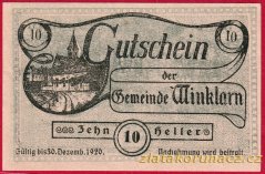 Winklarn - 10 haléřů - 1920