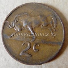 Afrika jižní (Jihoafrická rep.) - 2 cent 1970