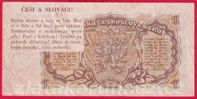 1 Kčs 1953 - Hladová koruna II.