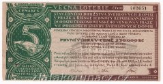 Los - 5 Kč - Stavba Švehlových domů - r.1925