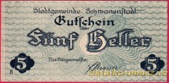 Schwanenstadt - 5 haléřů - 1920 - série B