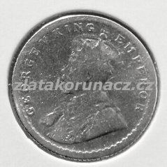 Indie - Britská - 1/4 rupee 1916