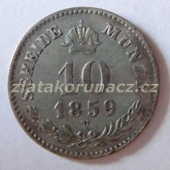 10 krejcar 1859 V