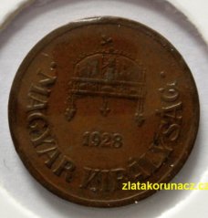 Maďarsko - 2 fillér 1928 BP