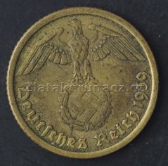 Německo - 10 Reichspfennig 1939 D