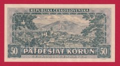 50 Kčs 1948 A 7, perf.