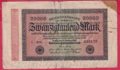 Německo - 20.000 mark 20.2.1923 - série L-RH - 6 m.