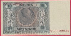 Německo - 10 Reichsmark 22.1.1929 - série X - 8 m.č.
