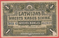 Lotyšsko - 1 Rublis 1919