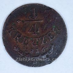 1/4 Krejcar 1816 B