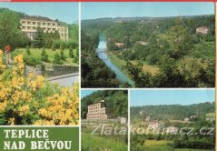 Teplice nad Bečvou - léčebna Sokolovo, pohled na lázně od severu