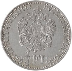1/4 zlatník 1861 A