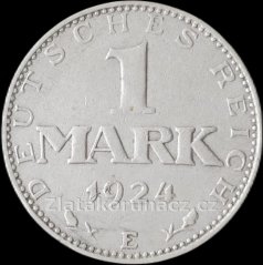 Německo- Výmar-1 marka-1924 E
