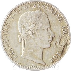 1/4 zlatník 1858 A