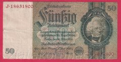Německo - 50 Reichsmark 30.3.1933 - série J - C - 8 m.č.