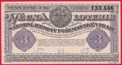Los - 3 Kč - Národní jednota pošumavská v Praze - r.1927