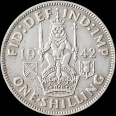 Anglie - 1 shilling 1942