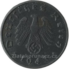 Německo - 1 Reichspfennig 1943 A