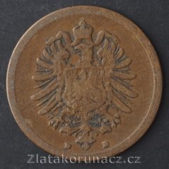 Německo - 1 Reich Pfennig 1889 D