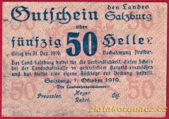 Salzburg - 50 haléřů - 1919