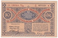 Los - 6 Kč - 10. Československá třídní loterie IV.třída - r.1924