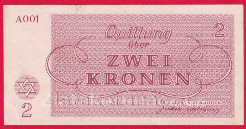 2 K - Terezínská poukázka A 001