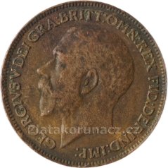 Anglie - 1 Farthing 1923
