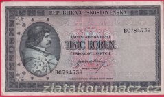 1000 Kčs b.l. 1945 BC