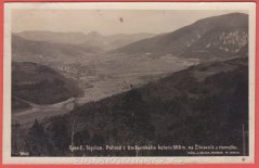 Trenčianské Teplice - pohled z Omšenského kotaru 568 m. na Žihlavnik a Homolku