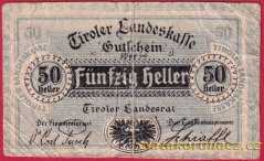 Innsbruck - 50 haléřů - 1920 - modrá
