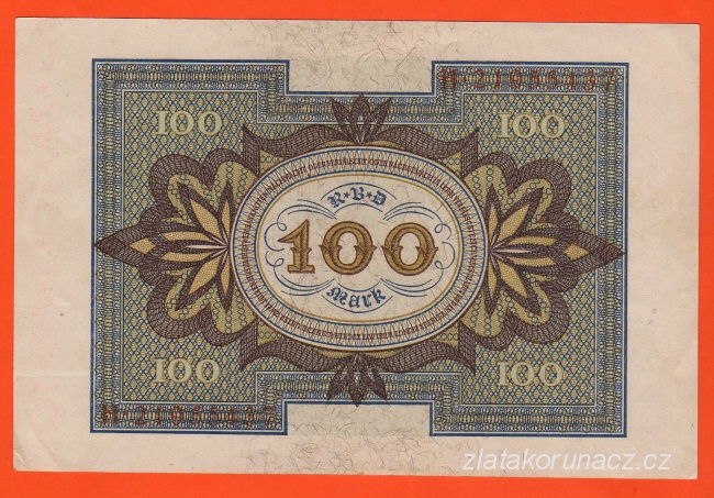 Německo - 100 Mark 1.11.1920 - série H-V
