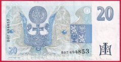 Česká republika - 20 Korun 1994 B  07
