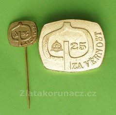 25 let za věrnost + miniatura