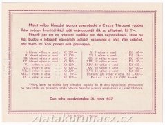 Los - 1 Kč - První pouťová věcná loterie - r.1937