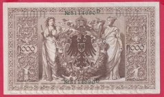 Německo - 1000 mark 21.4.1910 - série D-H-zelená
