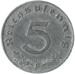 Německo - 5 Reichspfennig 1943 B