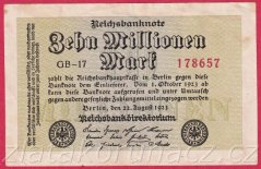 Německo -10.000.000 mark 22.8.1923 - série GB-17
