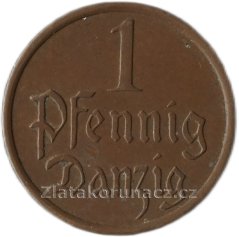 Polsko - Gdaňsk - 1 pfennig 1937