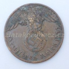 Německo - 1 Reichspfennig 1937 F
