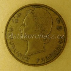 Afrika - Centrální - východní - 5 franc 1956
