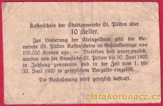 St. Pölten - 10 haléřů - 1919