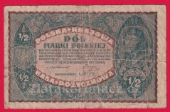 Polsko - 1/2 Marki 1920