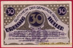 Parz - 30 haléřů - 1920