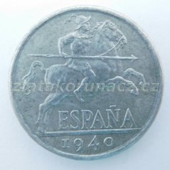 Španělsko - 10 centimos 1940