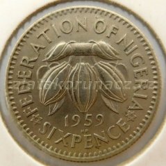 Nigérie - 6 pence 1959